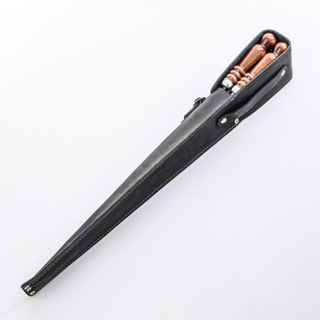 A set of skewers 670*12*3 mm in a black leather case в Уфе