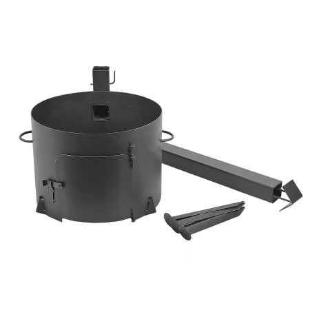 Stove with a diameter of 410 mm with a pipe for a cauldron of 16 liters в Уфе