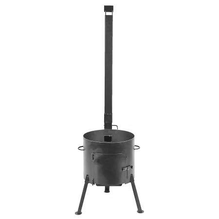 Stove with a diameter of 410 mm with a pipe for a cauldron of 16 liters в Уфе