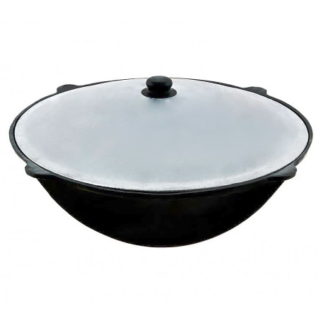 Uzbek cast iron cauldron 10 l round bottom в Уфе