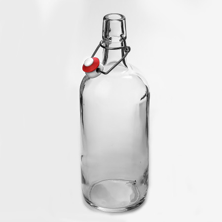 Бутылка бесцветная бугельная 1 литр в Уфе